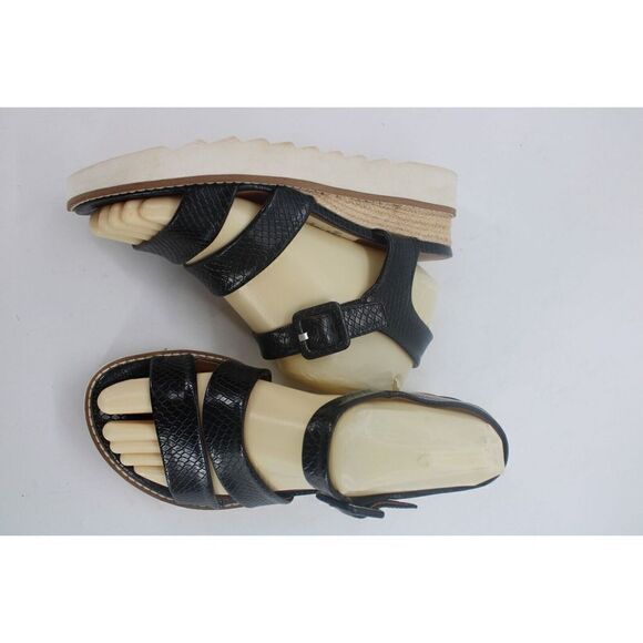 Franco Sarto Womens Colton Strapped Sandals Black Size: 7M - Picture 2 of 11